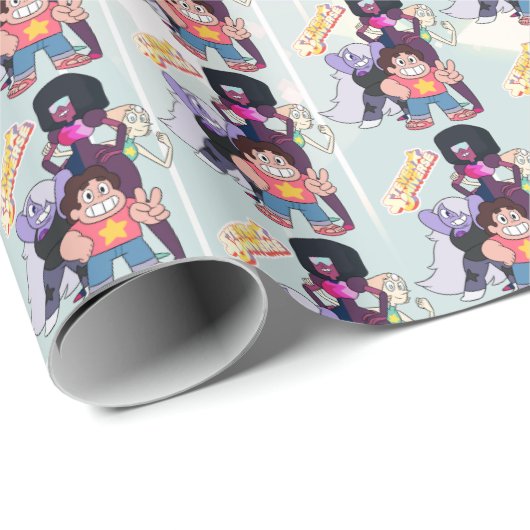 Steven Universe | Crystal Gem Group Pose Cadeaupapier (Rol Hoek)