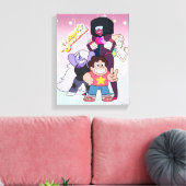 Steven Universe | Crystal Gem Group Pose Canvas Afdruk (Insitu (Woonkamer))
