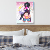 Steven Universe | Crystal Gem Group Pose Canvas Afdruk (Insitu (Slaapkamer))