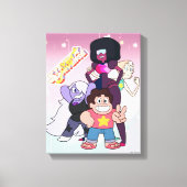 Steven Universe | Crystal Gem Group Pose Canvas Afdruk (Voorkant)