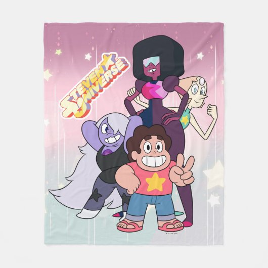 Steven Universe | Crystal Gem Group Pose Fleece Deken (Voorkant)