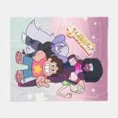 Steven Universe | Crystal Gem Group Pose Fleece Deken (Voorkant (Horizontaal))