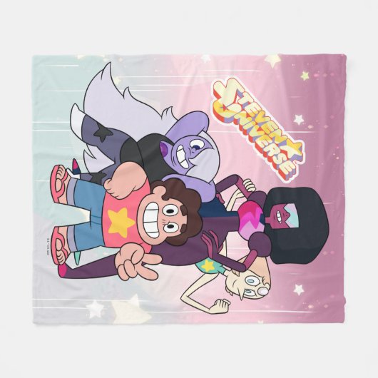 Steven Universe | Crystal Gem Group Pose Fleece Deken (Voorkant (Horizontaal))