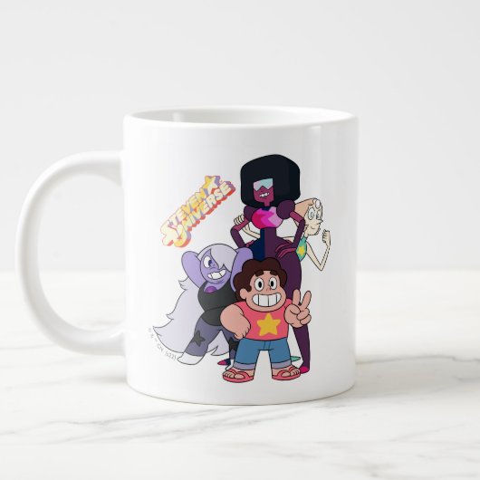 Steven Universe | Crystal Gem Group Pose Grote Koffiekop (Links)
