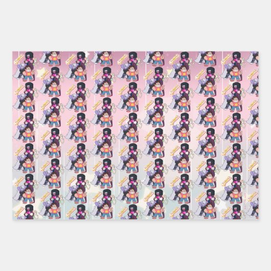 Steven Universe | Crystal Gem Group Pose Inpakpapier Vel (Voorkant)