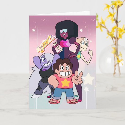 Steven Universe | Crystal Gem Group Pose Kaart (Gele Bloem)