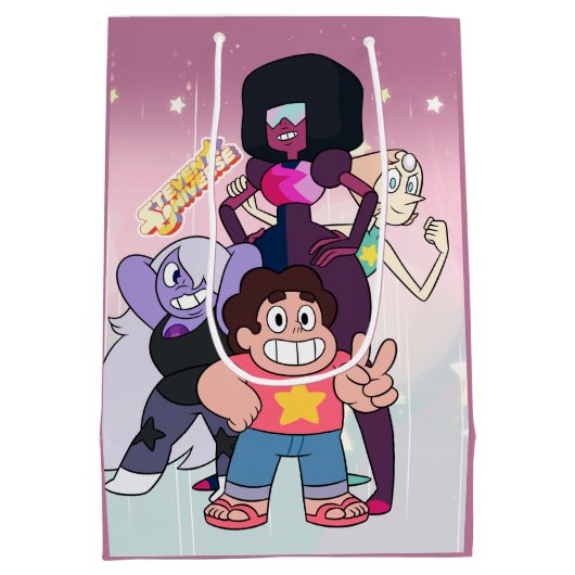 Steven Universe | Crystal Gem Group Pose Medium Cadeauzakje (Achterkant)