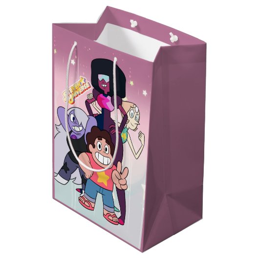 Steven Universe | Crystal Gem Group Pose Medium Cadeauzakje (Achterkant Gekanteld)