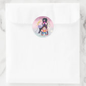 Steven Universe | Crystal Gem Group Pose Ronde Sticker (Tas)