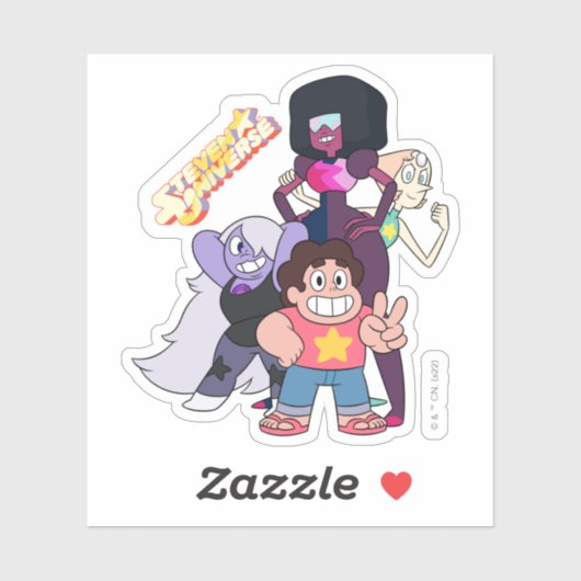 Steven Universe | Crystal Gem Group Pose Sticker (Vel)