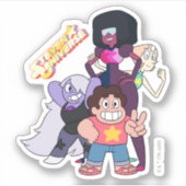 Steven Universe | Crystal Gem Group Pose Sticker (Voorkant)