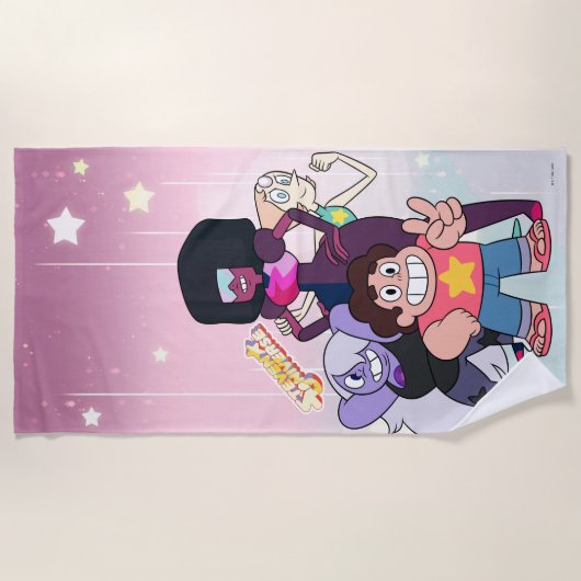 Steven Universe | Crystal Gem Group Pose Strandlaken (Voorkant)