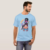Steven Universe | Crystal Gem Group Pose T-shirt (Voorkant volledig)