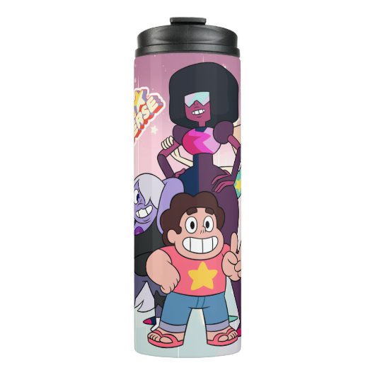 Steven Universe | Crystal Gem Group Pose Thermosbeker (Voorkant)