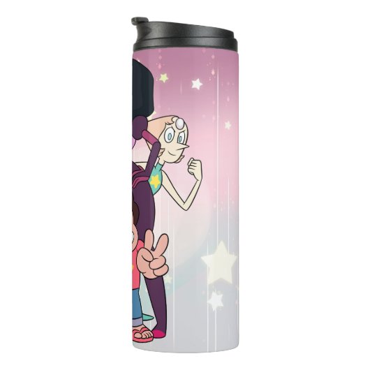 Steven Universe | Crystal Gem Group Pose Thermosbeker (Geroteerd rechts)