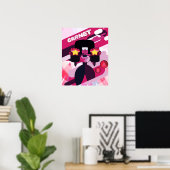 Steven Universe | Grafisch karakter Garnet Poster (Thuiskantoor)