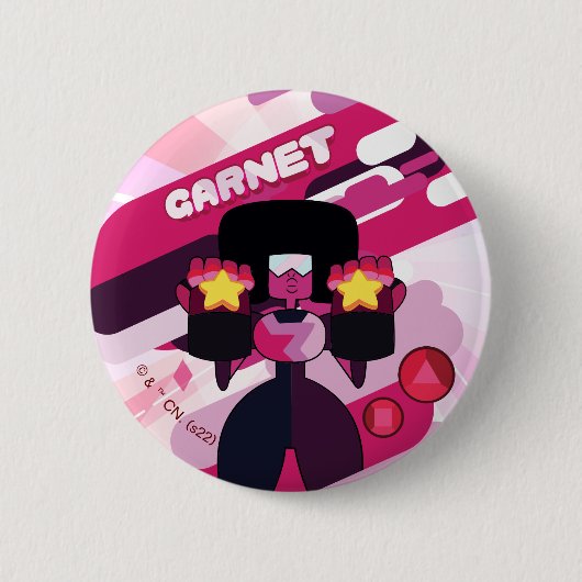 Steven Universe | Grafisch karakter Garnet Ronde Button 5,7 Cm (Voorkant)