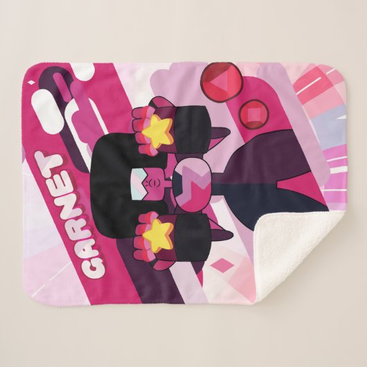 Steven Universe | Grafisch karakter Garnet Sherpa Deken (Voorkant (horizontaal))