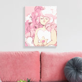 Steven Universe | Illustratie Roos Kwartz Canvas Afdruk (Insitu (Woonkamer))