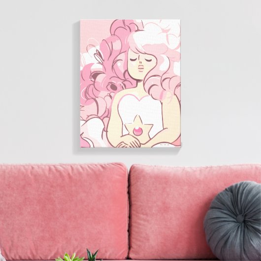 Steven Universe | Illustratie Roos Kwartz Canvas Afdruk (Insitu (Woonkamer))