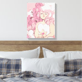 Steven Universe | Illustratie Roos Kwartz Canvas Afdruk (Insitu (Slaapkamer))