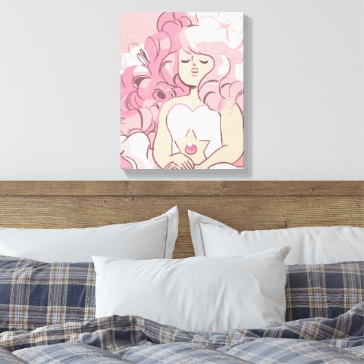 Steven Universe | Illustratie Roos Kwartz Canvas Afdruk (Insitu (Slaapkamer))