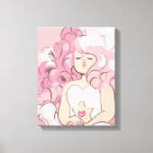 Steven Universe | Illustratie Roos Kwartz Canvas Afdruk (Voorkant)