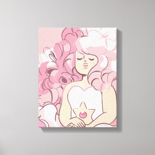 Steven Universe | Illustratie Roos Kwartz Canvas Afdruk (Voorkant)