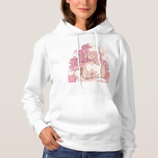 Steven Universe | Illustratie Roos Kwartz Hoodie (Voorkant)