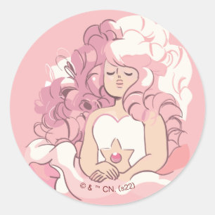 Steven Universe   Illustratie Roos Kwartz Ronde Sticker