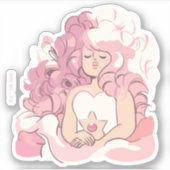 Steven Universe | Illustratie Roos Kwartz Sticker (Voorkant)
