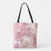 Steven Universe | Illustratie Roos Kwartz Tote Bag (Achterkant)