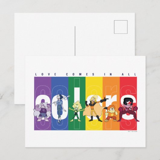 Steven Universe - Liefde komt in alle kleuren voor Briefkaart (Voorkant / Achterkant)