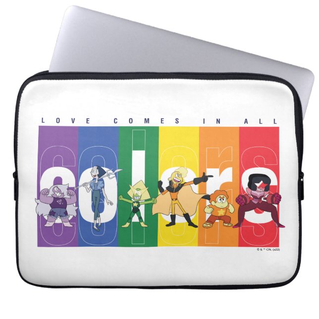 Steven Universe - Liefde komt in alle kleuren voor Laptop Sleeve (Voorkant)