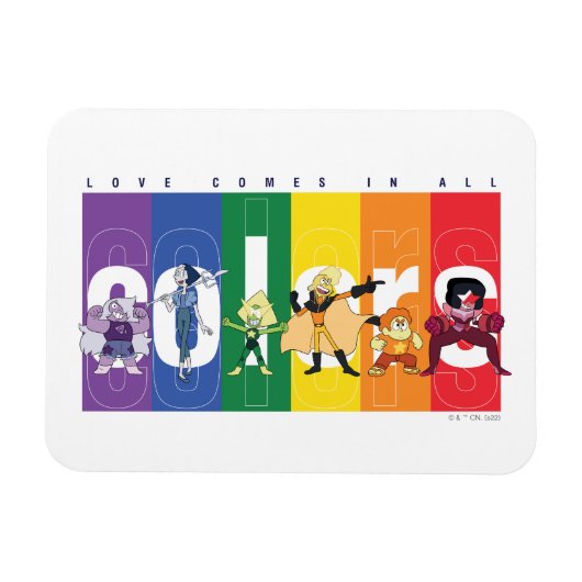 Steven Universe - Liefde komt in alle kleuren voor Magneet (Horizontaal)