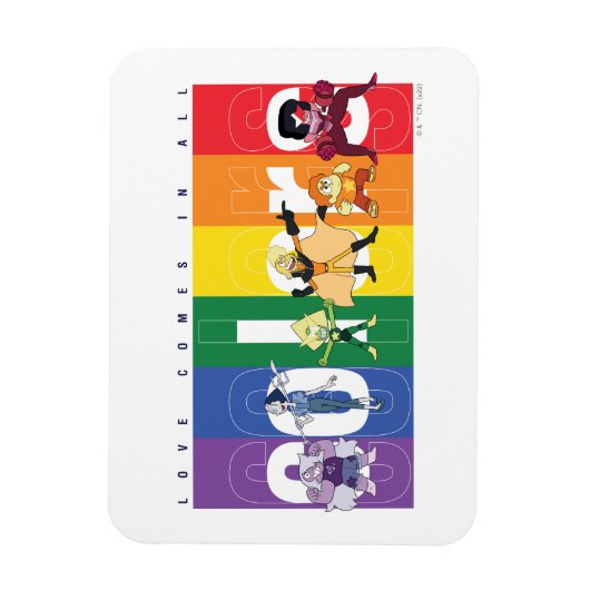 Steven Universe - Liefde komt in alle kleuren voor Magneet (Verticaal)