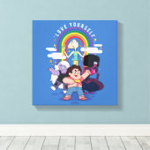 Steven Universe - Liefsaamhorigheid Canvas Afdruk (Insitu (Houten vloer))