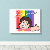 Steven Universe - Love Wins Canvas Afdruk (Insitu (Houten vloer))
