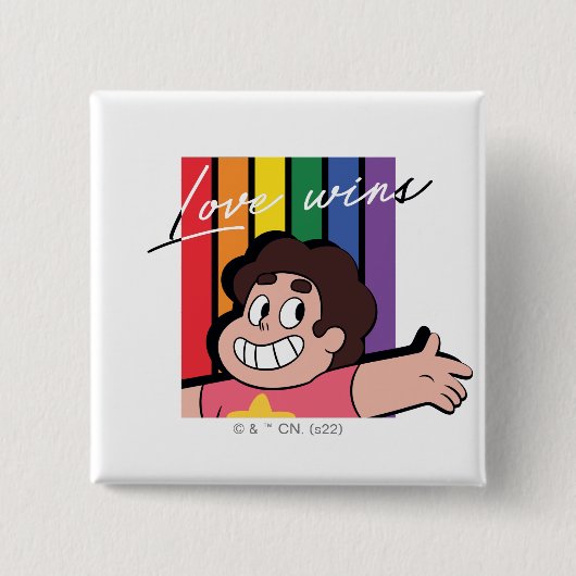 Steven Universe - Love Wins Vierkante Button 5,1 Cm (Voorkant)