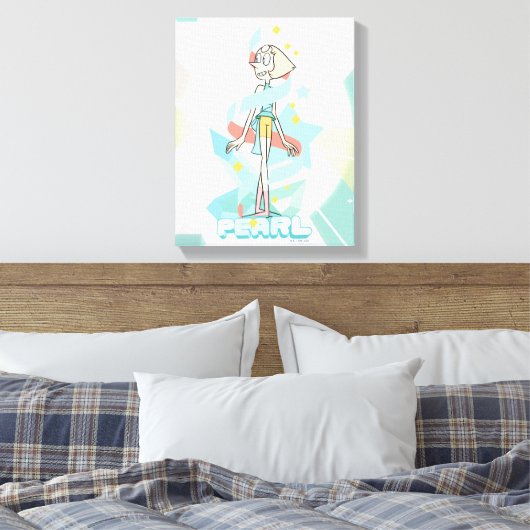 Steven Universe | Pearl Character Graphic Canvas Afdruk (Insitu (Slaapkamer))