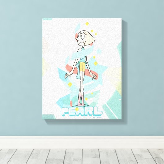 Steven Universe | Pearl Character Graphic Canvas Afdruk (Insitu (Houten vloer))