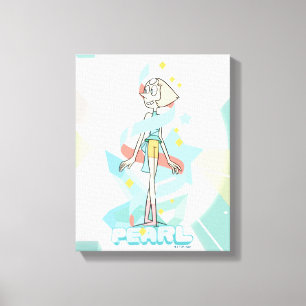 Steven Universe   Pearl Character Graphic Canvas Afdruk