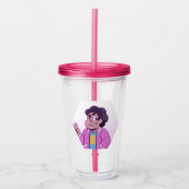 Steven Universe | Portret Roze Diamond Acryl Drinkbeker (Voorkant)