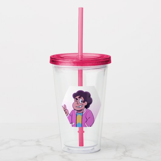 Steven Universe | Portret Roze Diamond Acryl Drinkbeker (Voorkant)