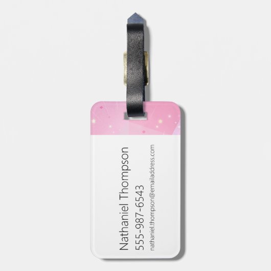 Steven Universe | Portret Roze Diamond Bagagelabel (Achterkant verticaal)