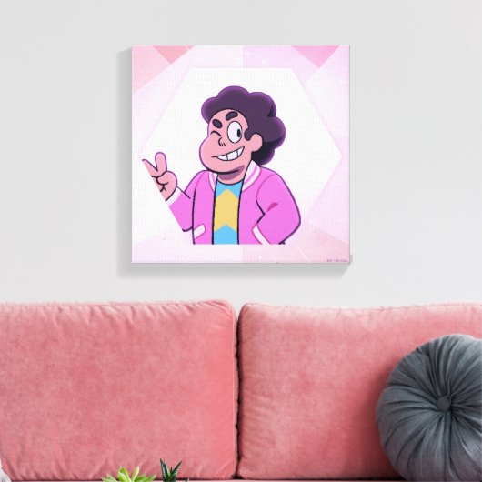 Steven Universe | Portret Roze Diamond Canvas Afdruk (Insitu (Woonkamer))