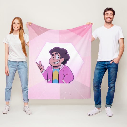 Steven Universe | Portret Roze Diamond Fleece Deken (In situ)