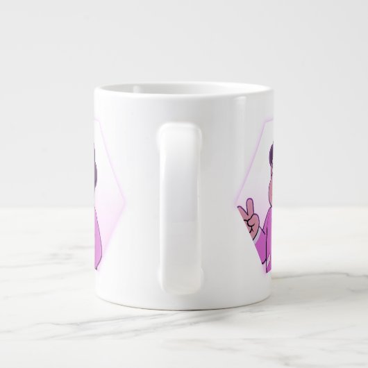 Steven Universe | Portret Roze Diamond Grote Koffiekop (Achterkant)