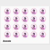 Steven Universe | Portret Roze Diamond Ronde Sticker (Vel)