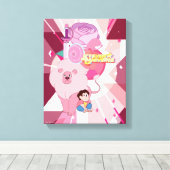 Steven Universe | Roos Kwartz Legacy Canvas Afdruk (Insitu (Houten vloer))